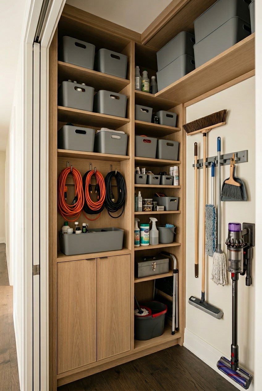 utility closet organization ideas - 15 Utility Closet Organization Ideas Worth Trying