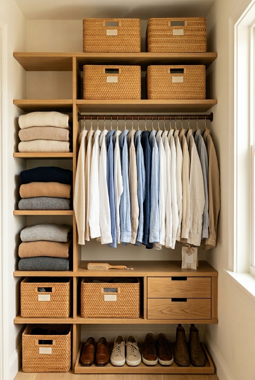 tiny closet organization ideas - 13 Tiny Closet Organization Ideas That Actually Work