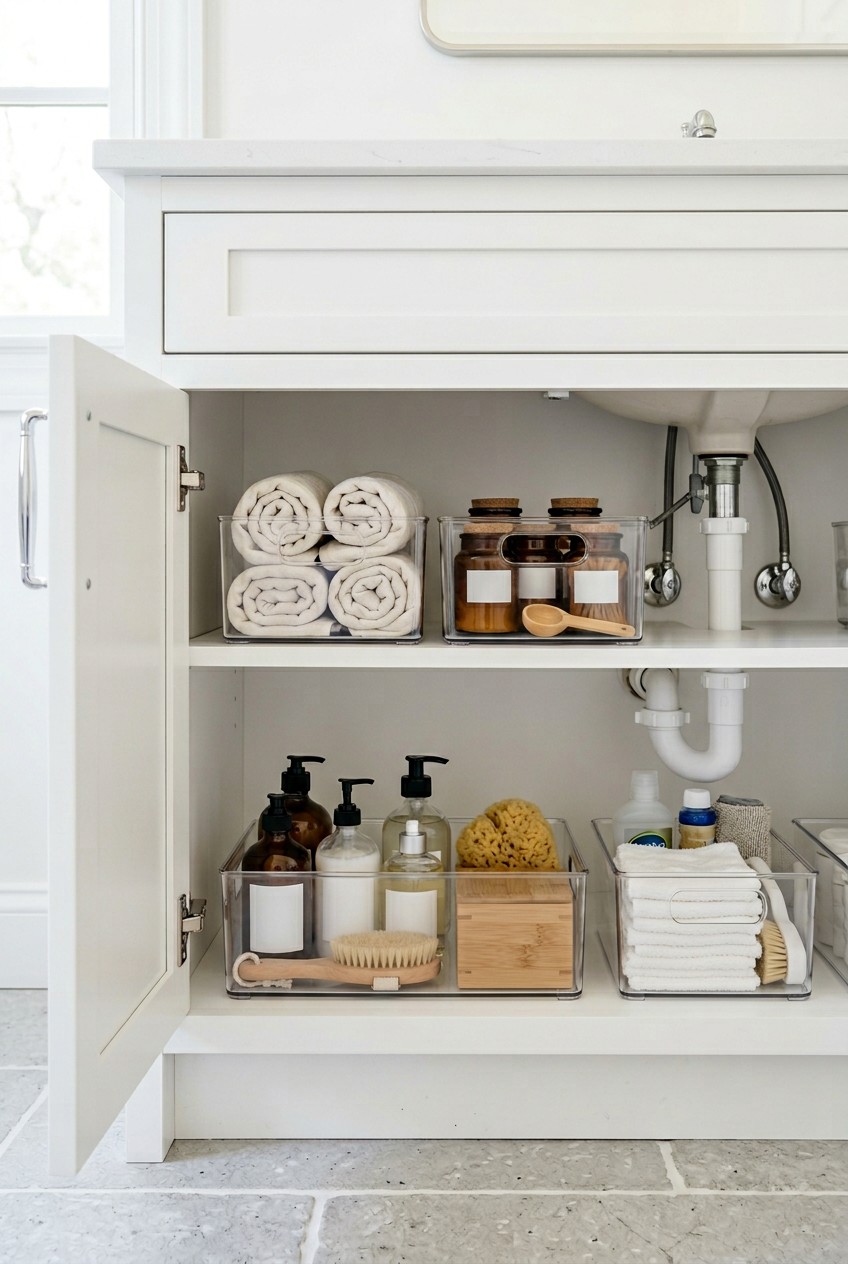 bathroom organization under sink - 14 Bathroom Organization Under Sink for Every Budget