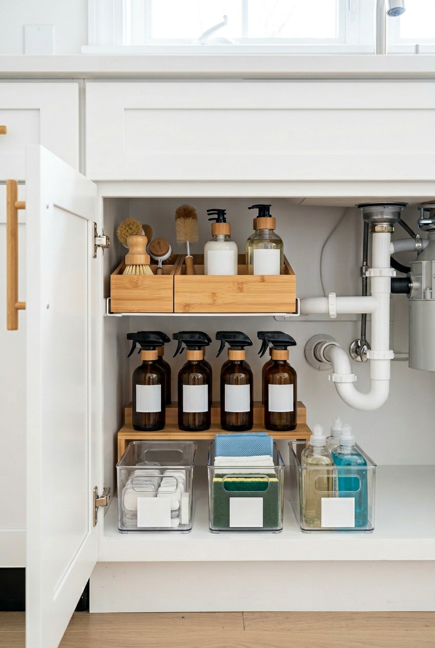under kitchen sink organization - 13 Under Kitchen Sink Organization Worth Trying