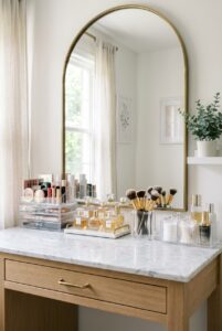 makeup vanity organization - 13 Makeup Vanity Organization for Every Budget