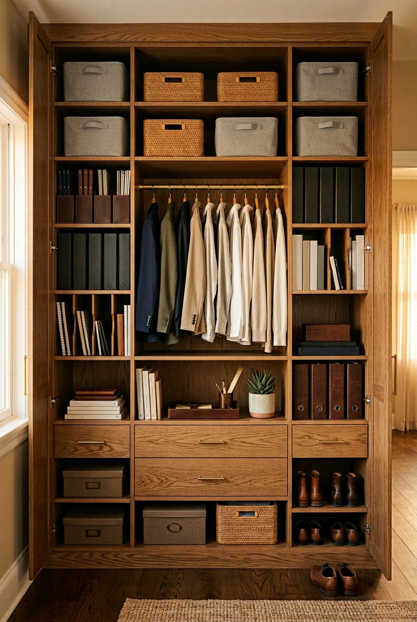 office closet organization - 13 Office Closet Organization You Need to See