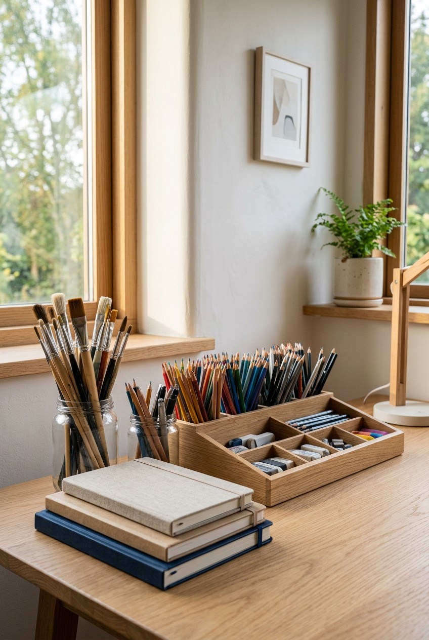 art desk organization - 14 Art Desk Organization Worth Trying