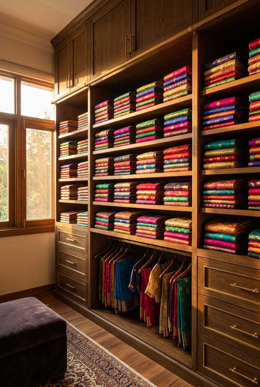saree organization in closet - 15 Saree Organization In Closet That Actually Work
