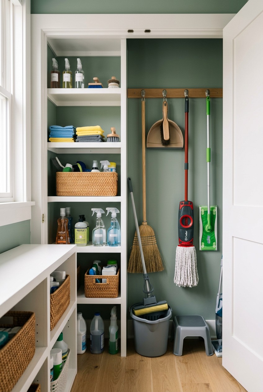 broom closet organization - 16 Broom Closet Organization Worth Trying