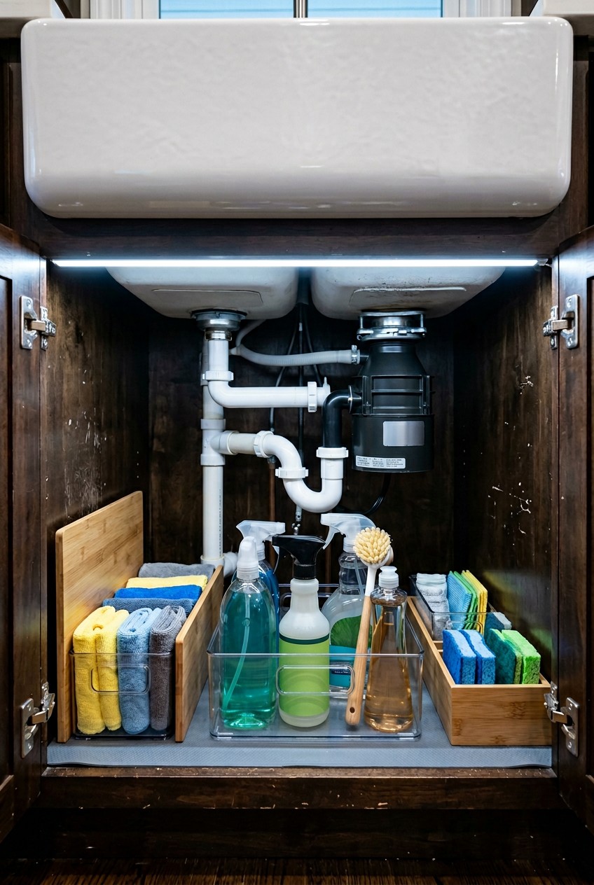 under the sink organization kitchen - 14 Under The Sink Organization Kitchen That Actually Work