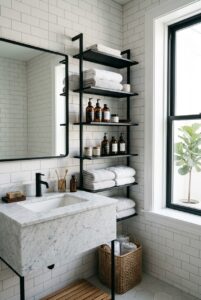 bathroom organization shelves - 14 Bathroom Organization Shelves You Need to See
