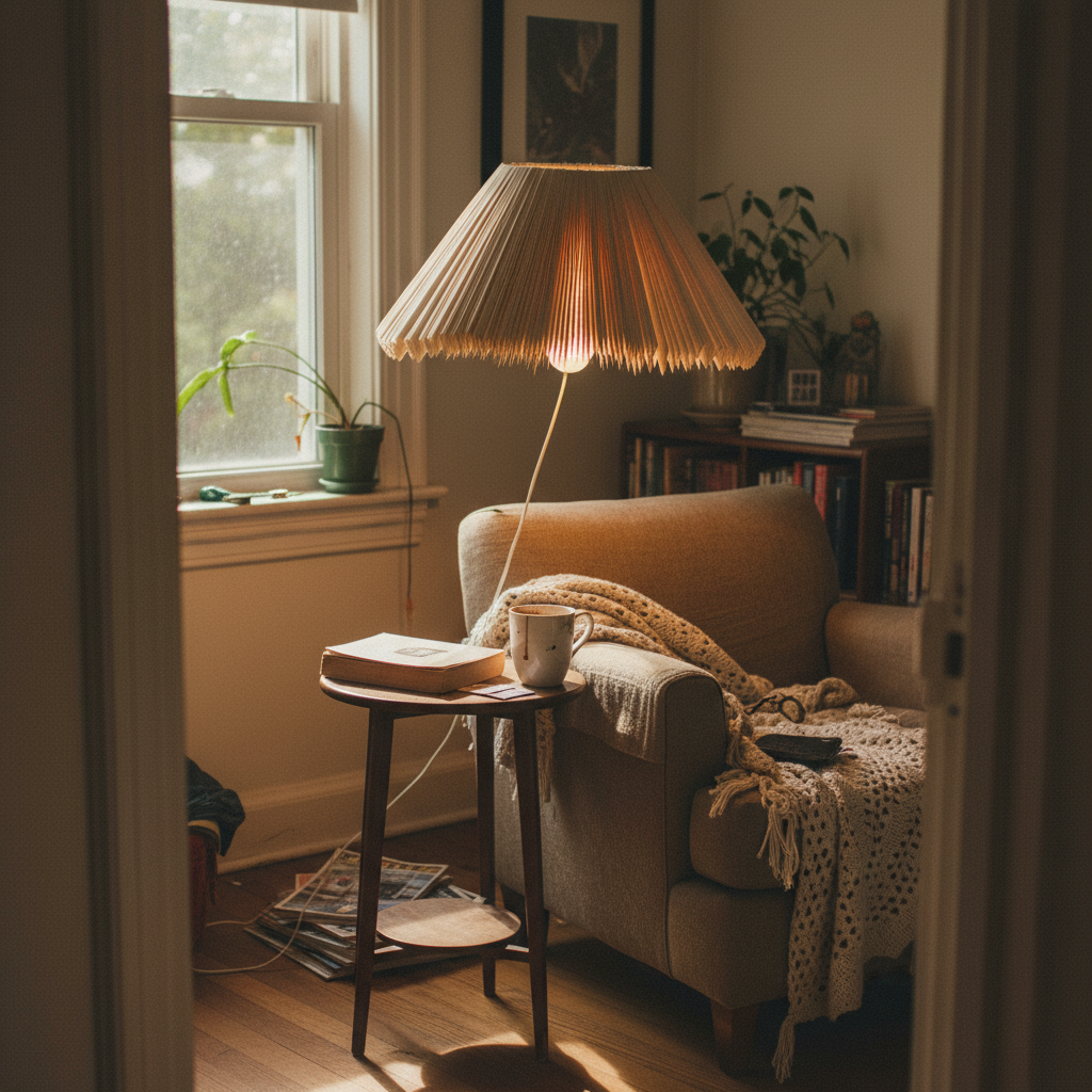 9. Upcycled Book Page Lampshade